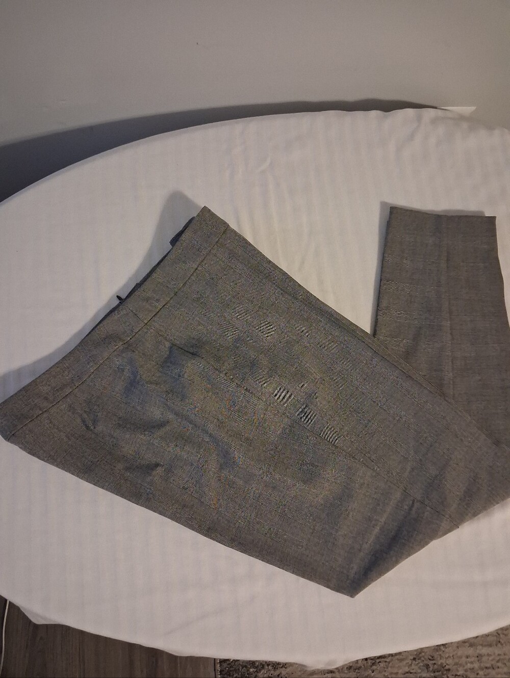Talbots Gray Glen Plaid High-Waist Skinny Ankle Pants Size 16P